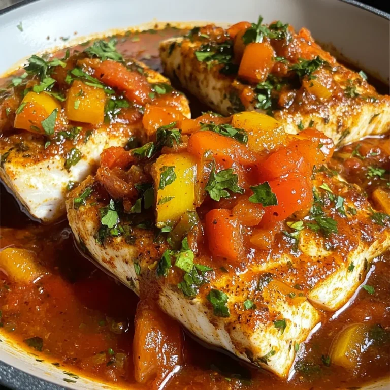 Classic Spicy Moroccan Fish in Rich Sauce