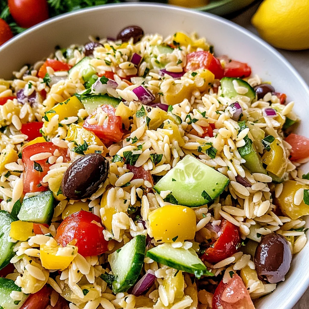 Mediterranean Orzo Salad Recipe