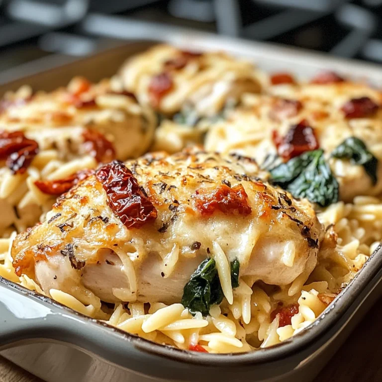 Orzo Tuscan Chicken Bake: A Cozy, Flavor-Packed One-Pan Meal